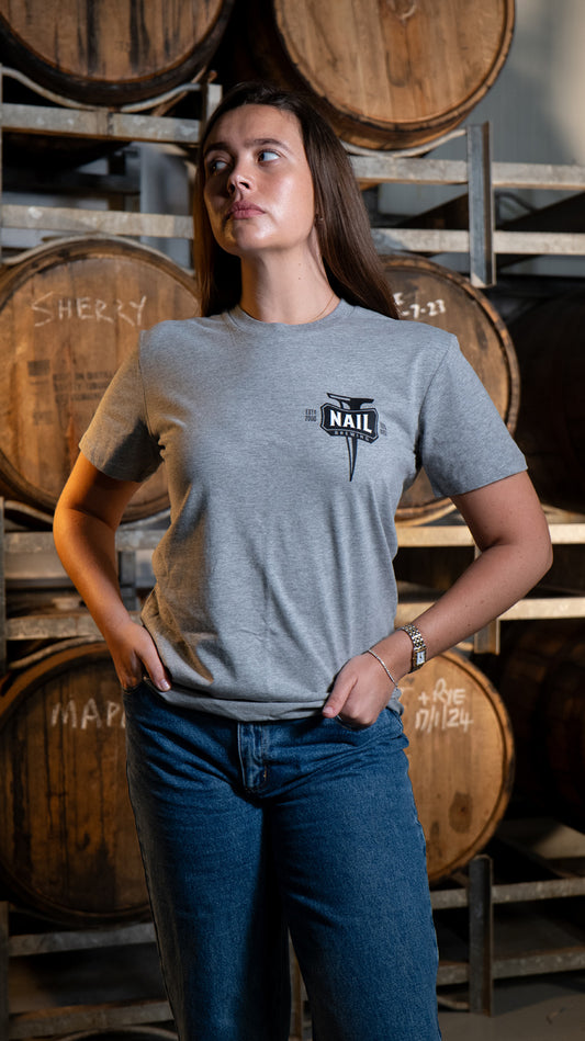 Nail Grey t shirt