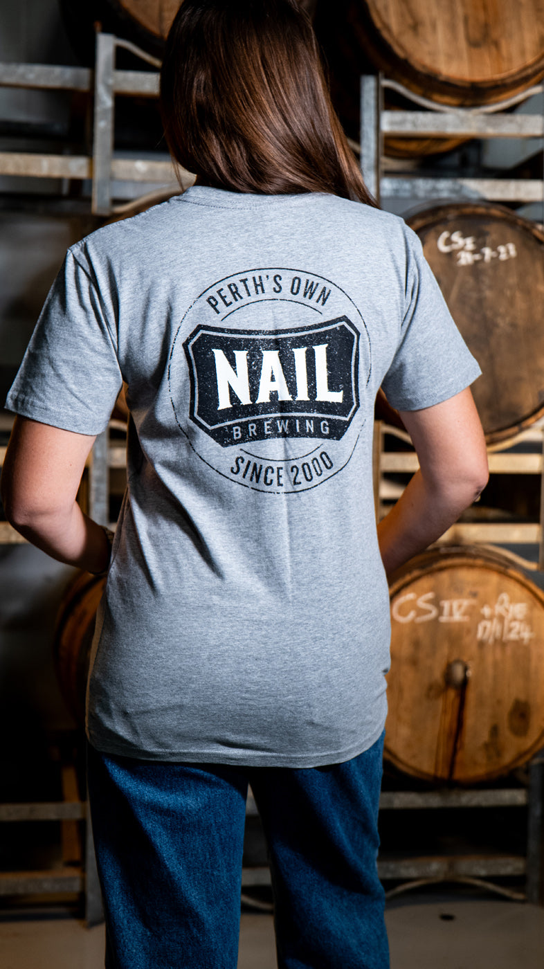 Nail Grey t shirt